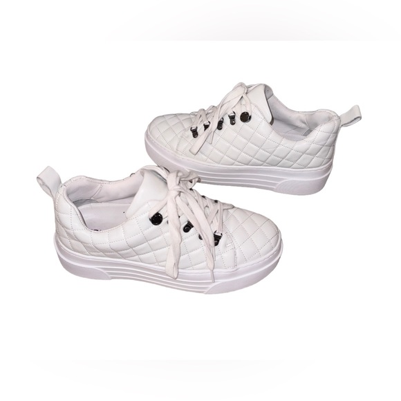 Wrn 1X J SLIDES leather Aimee platform sneakers women’s tennis shoes size 9 - Picture 4 of 15